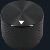 Solid Machined Metal Aluminum Rotary Encoder Potentiometer Volume Switch Knobs Amplifier Control Volume Button Knob Black