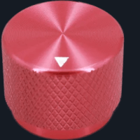 Solid Machined Metal Aluminum Rotary Encoder Potentiometer Volume Switch Knobs Amplifier Control Volume Button Knob Red